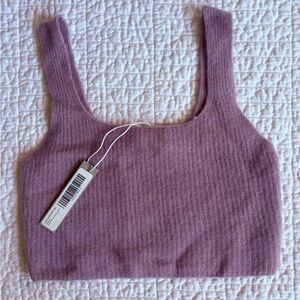 Everlane wool cropped tank - lavender size XS
